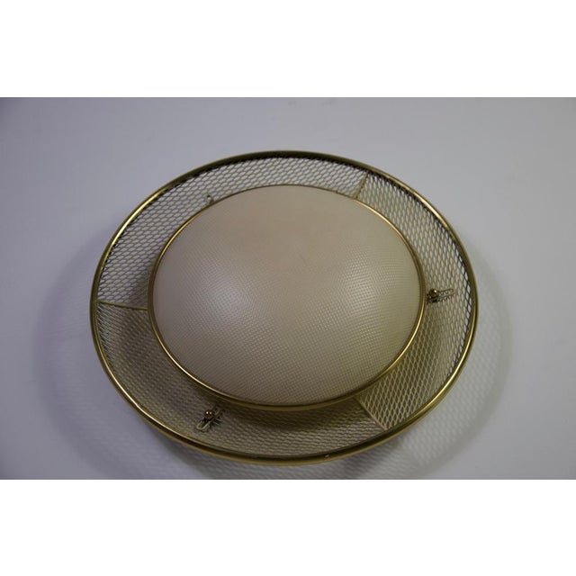 Mid-Century Brass Flush Mount attributed to Erco, 1960s For Sale - Image 6 of 15