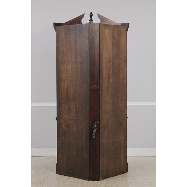 Stickley Chippendale Mahogany Corner China Cabinet For Sale - Image 14 of 16