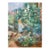 Vintage French Impressionist Art Print – Flower Garden Landscape by Morisot, 18" X 24" For Sale