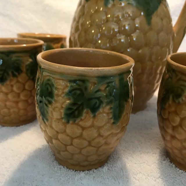 Vintage Ceramic Pitcher & Cups Set of 5 Chairish