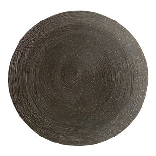 Contemporary Roost Large Grey Wire With Gold Flecks Shallow Bowl For Sale