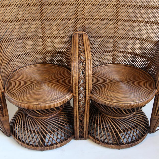 Double Plantation Peacock Chair Chairish