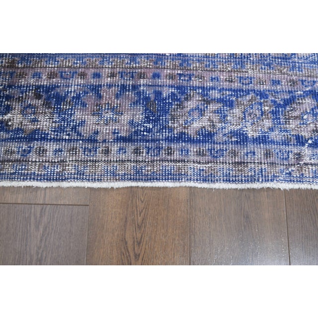Textile 1970s Vintage Persian Handmade Wool Cotton Area Rug For Sale - Image 7 of 11