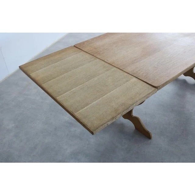 Brutalist Danish Extendable Dining Table, 1960s For Sale - Image 9 of 13