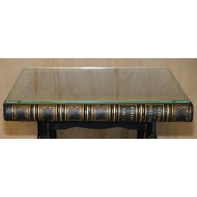 Faux Book Topped Side Tables on Cabriole Legs, Set of 2 For Sale - Image 5 of 18