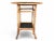 Vintage Coastal Bamboo Octagonal End Table With Black Inset Shelves For Sale - Image 4 of 18