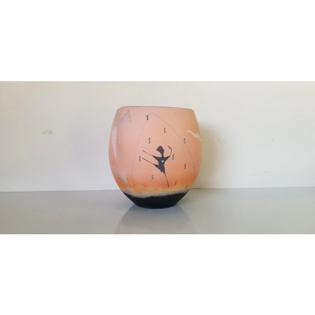 1980's A. Jeffrey Zigulis Raku Pottery Vase For Sale - Image 12 of 12