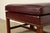 Wood Hancock & Moore Chippendale Leather Ottoman For Sale - Image 7 of 11