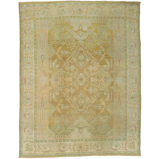 Antique Indian Agra Rug - 09'09 X 12'05 For Sale - Image 10 of 10