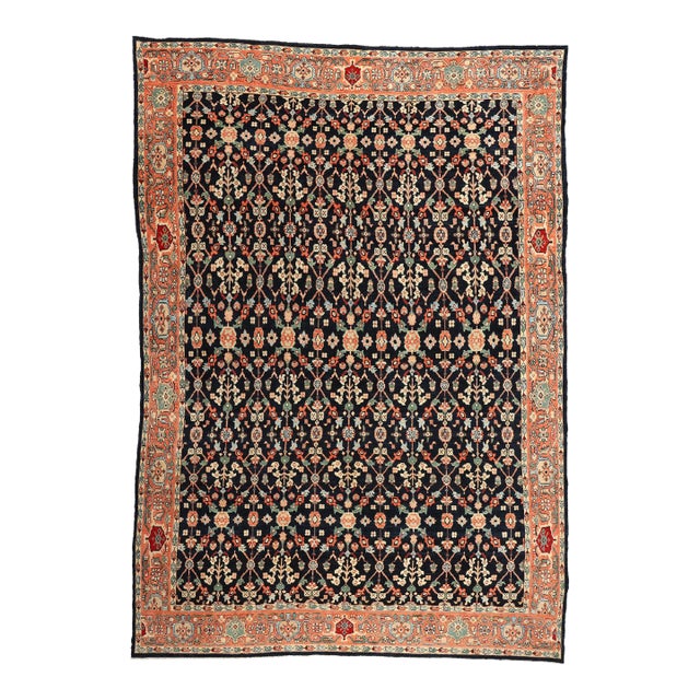 Oversized Black Persian Sultanabad Mahal Rug - 13'00 X 18'03 For Sale