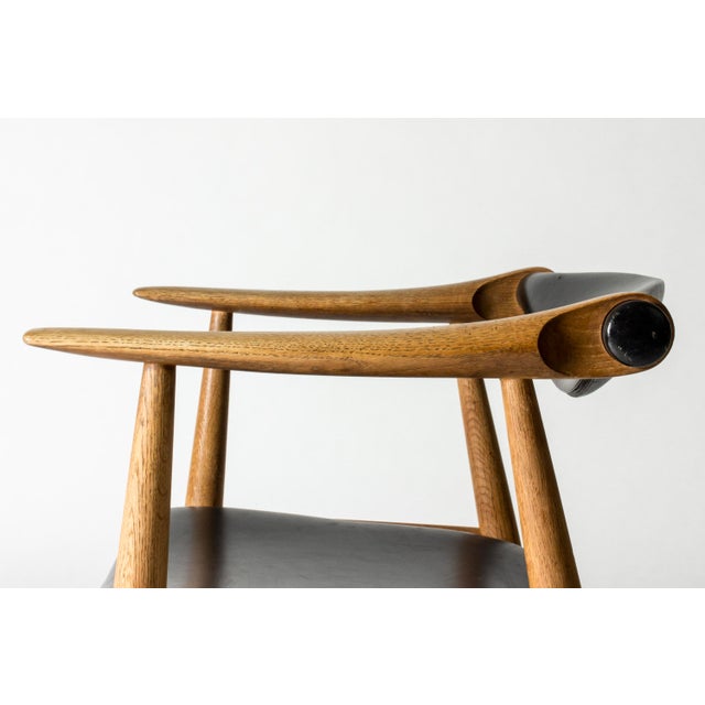 Black Yoke Chair by Hans J. Wegner, 1960s For Sale - Image 8 of 10