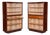 Vintage Art Deco Bookcases in Ash and Mahogany, 1940s, Set of 2 For Sale