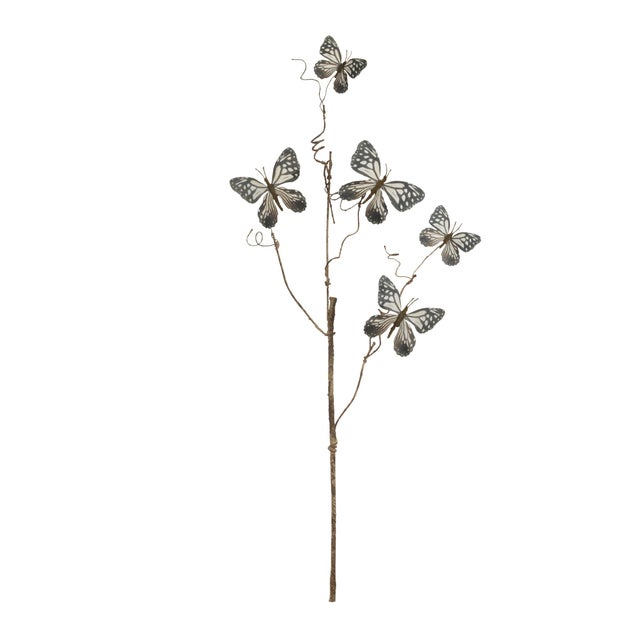 Rustic Butterfly Twig Spray (Set of 4) For Sale - Image 3 of 5