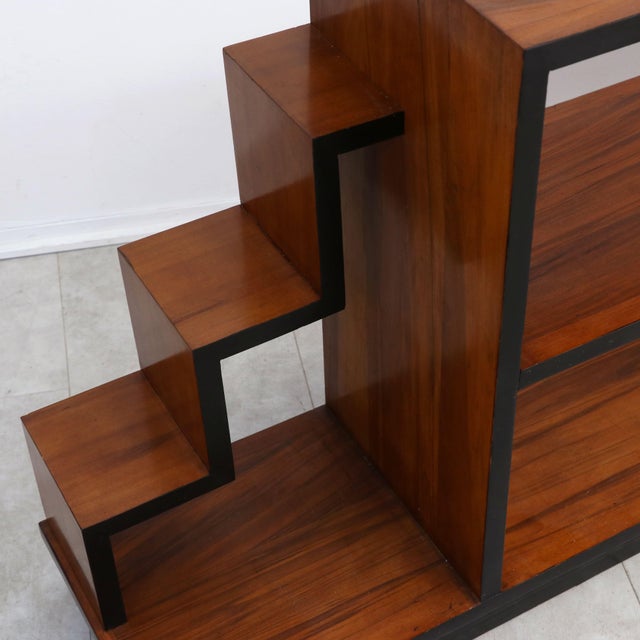 Vintage Art Deco Bookcase in Fine Wood, Italy, 1940s For Sale - Image 6 of 8