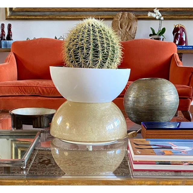 Planter / Pot Fiberglass Lamp, Luci Milano Italy, 1970s For Sale - Image 11 of 12