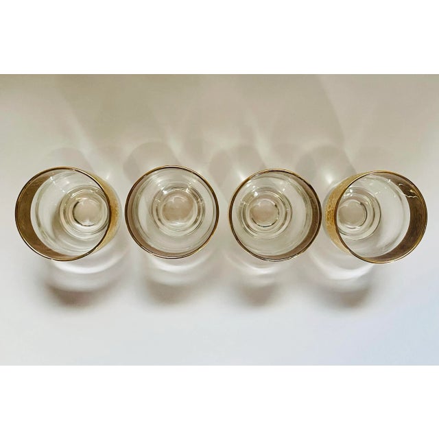 Mid 20th Century Golden Baroque Glasses-Set of 4 For Sale - Image 4 of 7