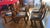 Set of 6 Hickory Chair–Style American Empire Dining Chairs With Unique Floral Needlepoint For Sale - Image 4 of 12