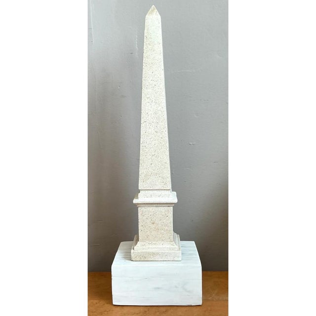 Vintage Stone and Wood Obelisk For Sale - Image 12 of 12