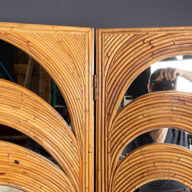 20th-Century Italian Parma Series Mirrored Folding Screen, 1970s For Sale - Image 10 of 11