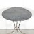19th Century French Bistro or Garden Table With Round Slate Top and Iron Base For Sale - Image 4 of 12