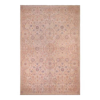 1990s 1990s Ziegler Ivory/Pink Wool Rug - 8'10'' X 11'8'' For Sale
