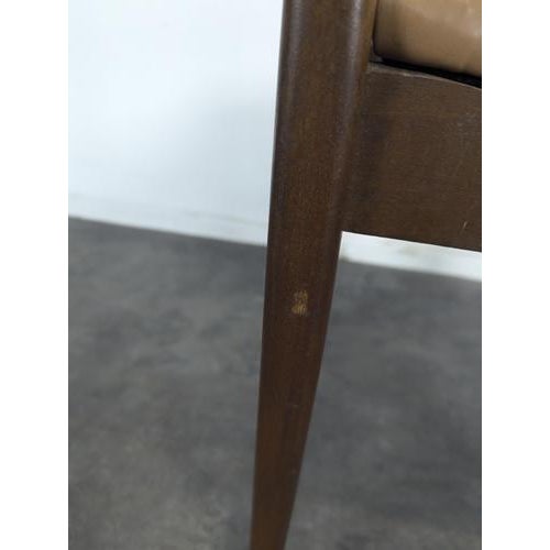 Vinatge Scandinavian Brown Chairs, Set of 5 For Sale - Image 9 of 11