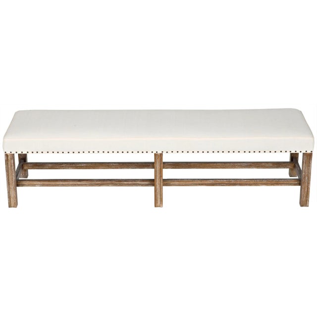 A deceptively rustic classic, this large bench has been beautifully handcrafted. It features strong, solid wood legs...