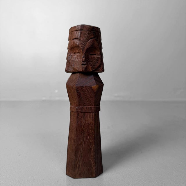 ​Small Vintage Japanese Wooden Nipopo Doll, 1980s For Sale - Image 10 of 10