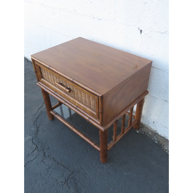 American of Martinsville Hollywood Regency Bamboo Nightstands a Pair 6449 For Sale - Image 14 of 18