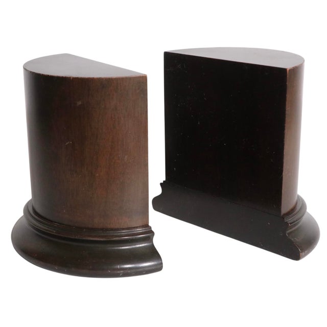 Pair of Mid 20th Century Wood Column Bookends For Sale In New York - Image 6 of 8
