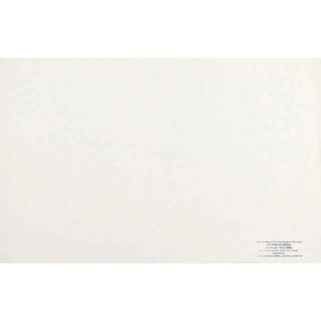 'Reclining Nude' by Victor Di Gesu, Paris, Louvre, Academie Chaumiere, California, San Francisco Art Association, Los Angeles County Museum of Art For Sale In Monterey, CA - Image 6 of 8