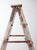 Brown Vintage Wooden Ladder With Metal Braces For Sale - Image 8 of 16