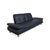 Animal Skin Blue Leather Rivoli Three-Seater and Two-Seater Sofas with Manual Function from Koinor, Set of 2 For Sale - Image 7 of 18
