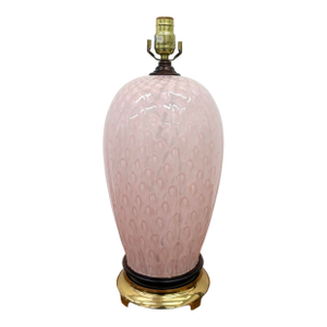 Vintage Murano Style Art Glass Table Lamp
