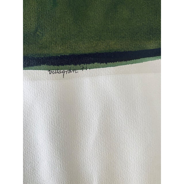 1970s Armando Villagran, Surrealist Latin American Mixed Media Watercolor & Ink - Woman Holding Purse, 1971 For Sale - Image 5 of 8