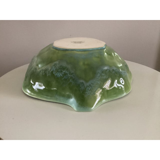 Large Portuguese Artichoke Shape Serving Bowl For Sale - Image 9 of 14