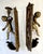 Metal Pair of Mid 20th Century Bronze Cherub Figural Candle Sconces For Sale - Image 7 of 8