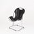 Elegant Bauhaus-style cantilever chair in chrome-plated metal and black leatherette. This stylish chair is attributed to...
