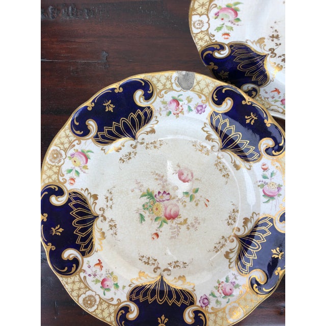 Mid 19th Century Mid-1800's English Ironstone China Plate #3 For Sale - Image 5 of 6