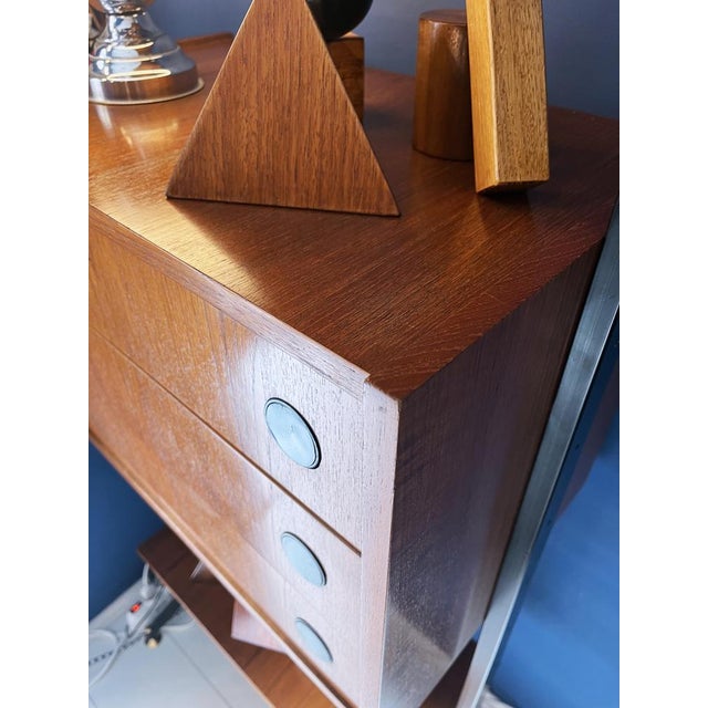 Mid-Century Modern Teak Floor-to-Ceiling Bookcase, 1960s For Sale - Image 3 of 6