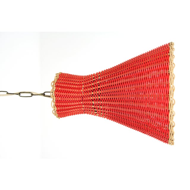 Metal Kiwi Pending Lamp by by J. T. Kalmar for Kalmar, 1950s For Sale - Image 7 of 8