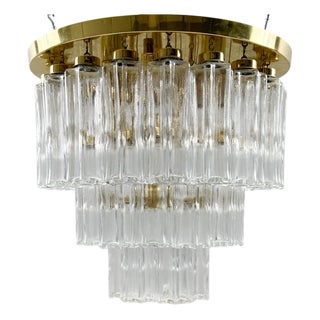Mid-Century Modern German Chandelier from Limburg, 1970s For Sale