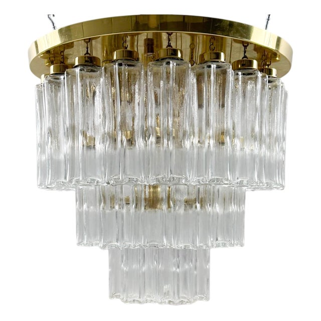 Mid-Century Modern German Chandelier from Limburg, 1970s For Sale