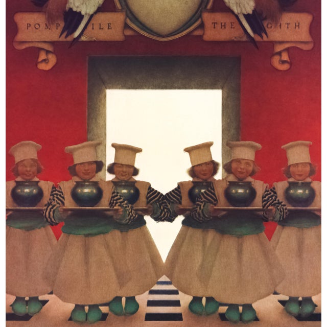 American 1925 Maxfield Parrish Lithograph "The Six Little Ingredients" For Sale - Image 3 of 5