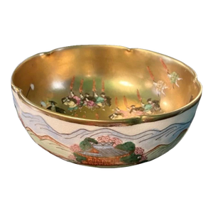 19th Century Handpainted Japanese Satsuma Porcelain Bowl
