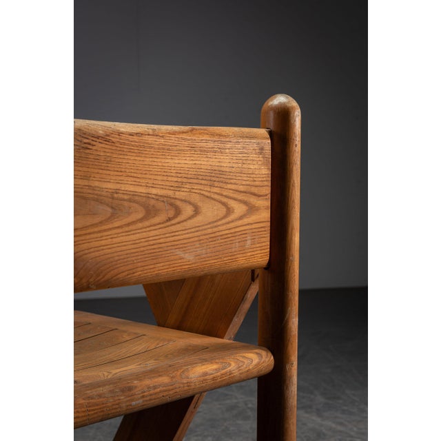 Wood Architectural Dining Chair Set, 1960s, Set of 4 For Sale - Image 7 of 14