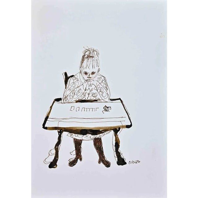 Roberto Cuccaro, Solitaire, Original Drawing, 2000s For Sale - Image 3 of 3