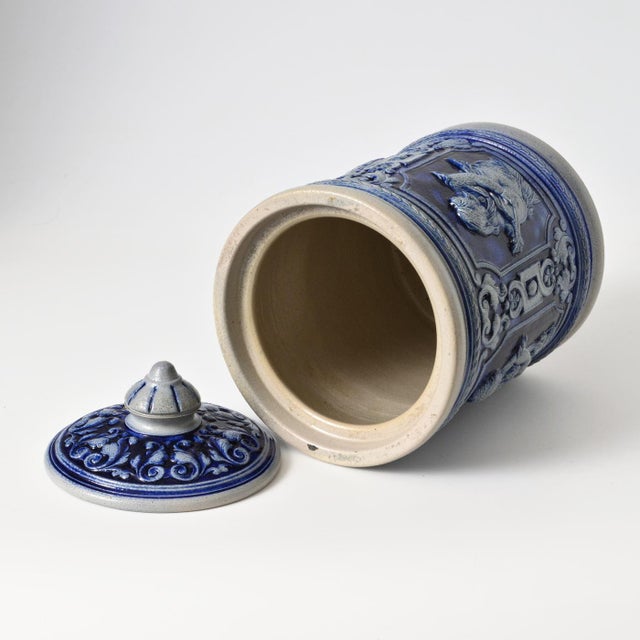 German Stoneware Container from Westerwald, 1880s For Sale - Image 9 of 10