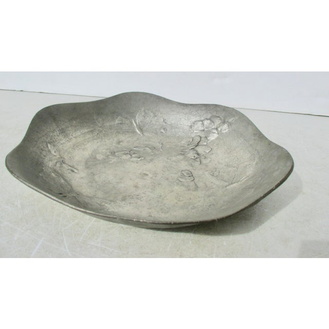 Metal Kayserzinn Pewter Art Nouveau Bowl Circa 30s For Sale - Image 7 of 7