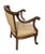 American 1930s Parlor Chair in Antique Walnut For Sale - Image 3 of 8